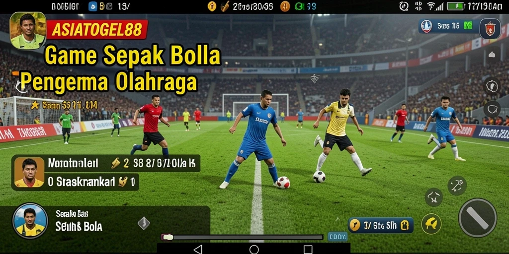 Tampilan antarmuka permainan Sepak Bola ASIATOGEL88 yang menggugah.