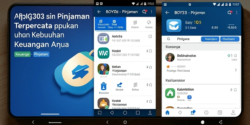 Screenshot antarmuka utama aplikasi BOY303 untuk pinjaman.