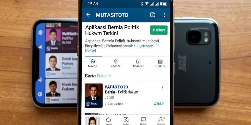 Tampilan antarmuka MUTASITOTO yang modern untuk berita politik hukum.
