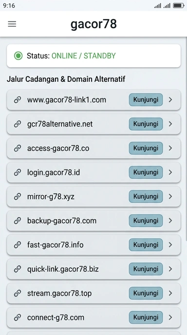 Tampilan link alternatif gacor78
