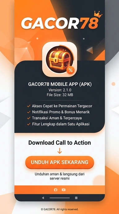 Tampilan halaman APK gacor78